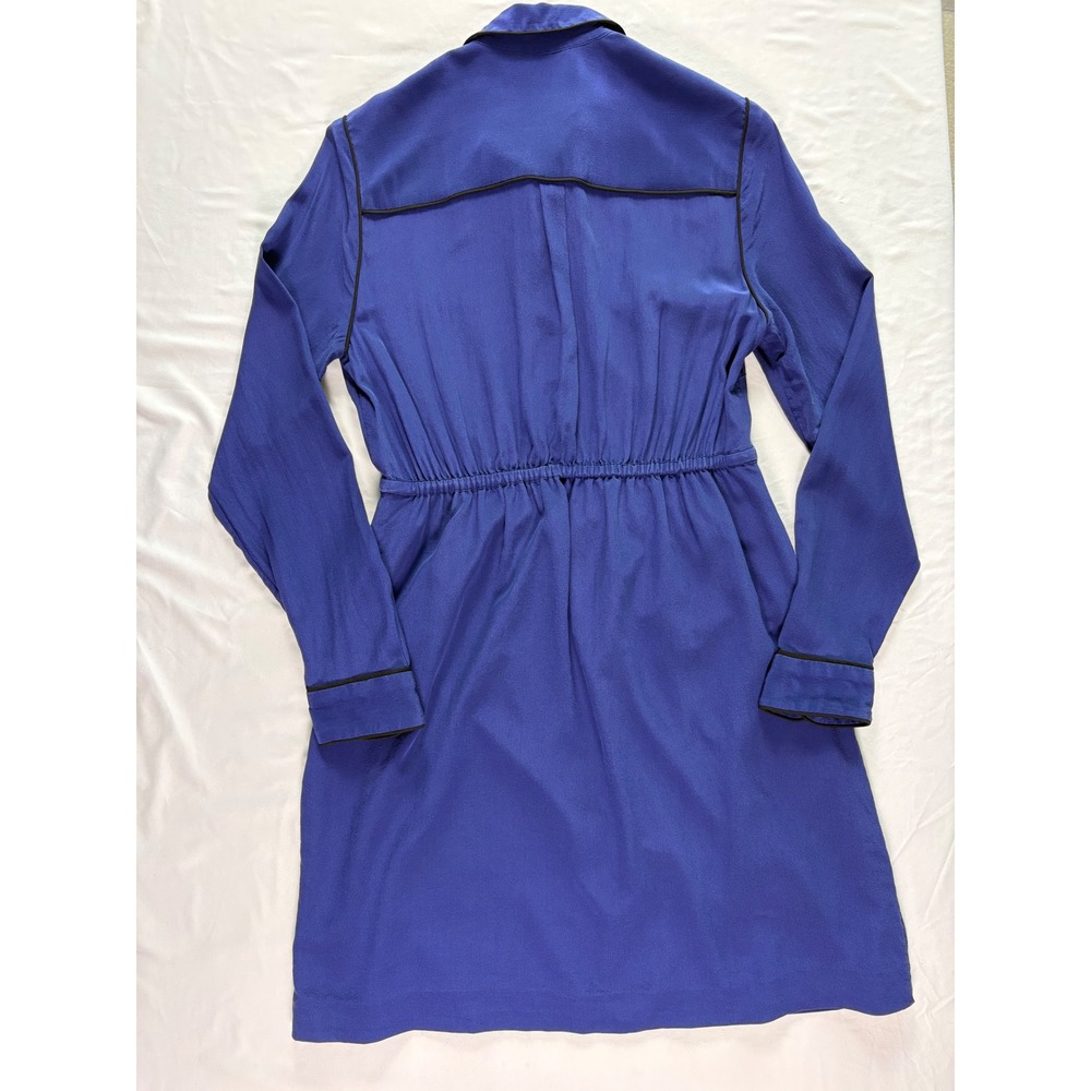 Madewell Silk Cinema Shirtdress 4 Boyish Preppy Traditional‎ Office Lightweight - Picture 10 of 10